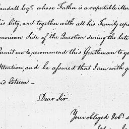 [Document, 1785 March 08]