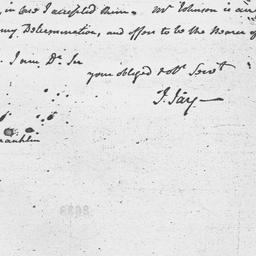 [Document, 1783 January 29]