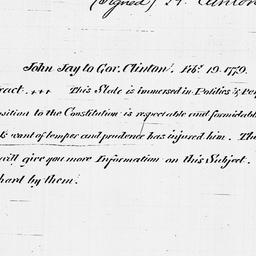 [Document, 1779 February 19]