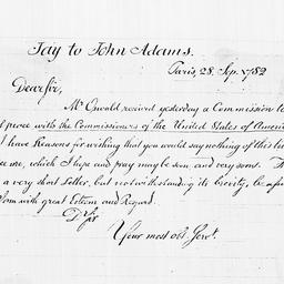 [Document, 1782 September 28]