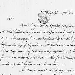 [Document, 1786 June 07]