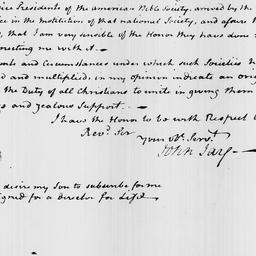 [Document, 1816 June 12]