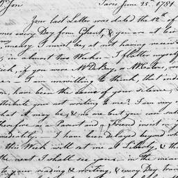 [Document, 1781 June 25]