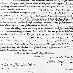 [Document, 1799 March 29]