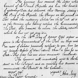 [Document, 1796 November 23]