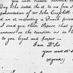 [Document, 1796 October 14]