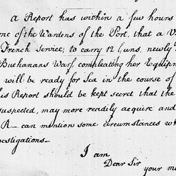 [Document, 1796 October 11]