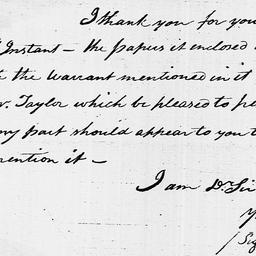 [Document, 1796 July 20]