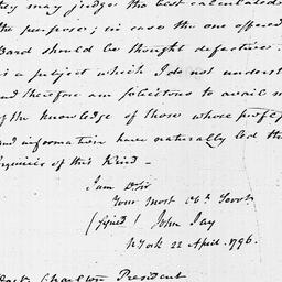 [Document, 1796 April 22]