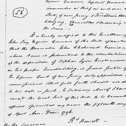 [Document, 1796 April 15]