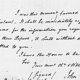 [Document, 1796 January 19]