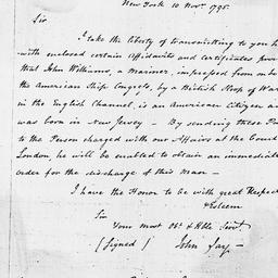 [Document, 1795 November 10]
