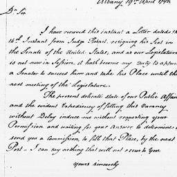 [Document, 1798 April 19]