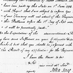 [Document, 1798 January 13]