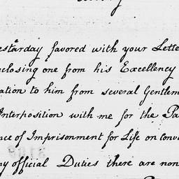 [Document, 1797 October 20]
