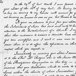 [Document, 1797 August 03]