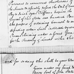 [Document, 1796 November 10]