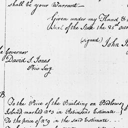 [Document, 1796 October 25]