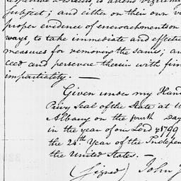 [Document, 1799 November 04]