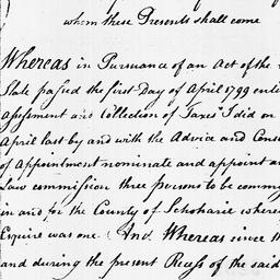 [Document, 1799 October 18]