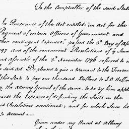 [Document, 1798 March 27]