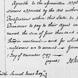 [Document, 1797 November 01]