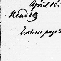 [Document, 1779 April 15]