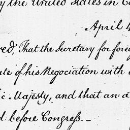 [Document, 1787 April 04]
