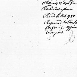 [Document, 1785 October 08]