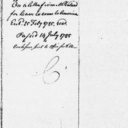 [Document, 1785 February 25]