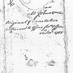 [Document, 1785 September 26]