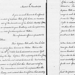 [Document, 1781 November 06]