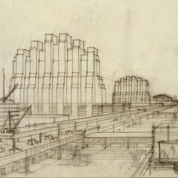 Imaginary drawings.Seaport