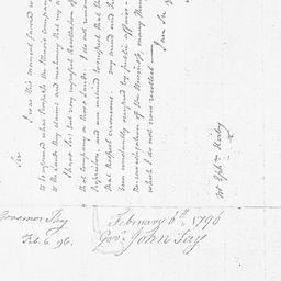 [Document, 1796 February 06]