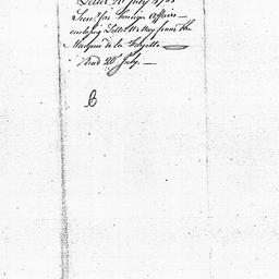[Document, 1785 July 20]