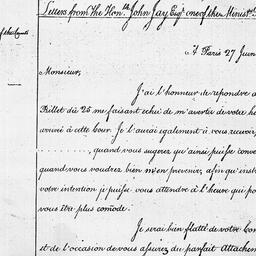 [Document, 1782 June 27]