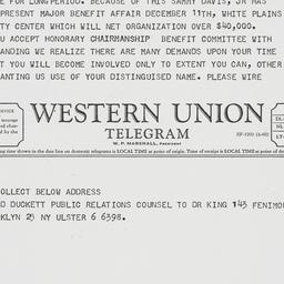 Letter: 1962 October 7