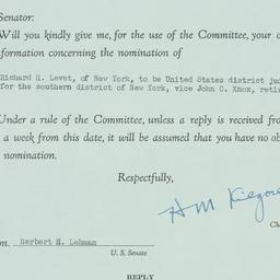 Administrative Record: 1956...