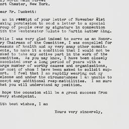 Letter: 1962 November 26