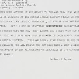 Letter: 1960 January 30