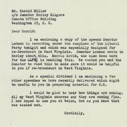 Letter: 1952 October 16