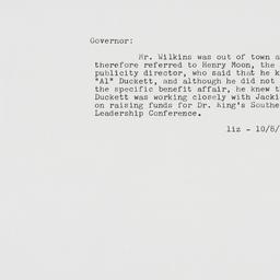 Letter: 1962 October 8