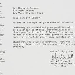 Letter: 1962 December 4