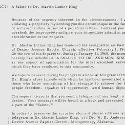 Telegram: 1960 January 13