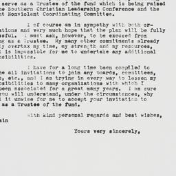 Letter: 1961 March 31