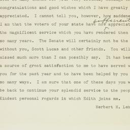 Telegram: 1950 November 9