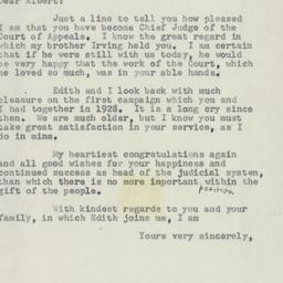 Letter: 1954 November 4