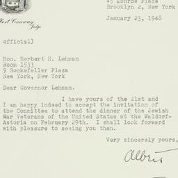 Letter: 1948 January 23