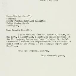 Letter: 1952 February 29