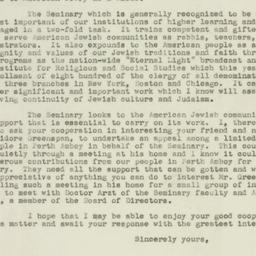 Letter: 1947 May 5